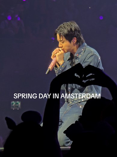 Spring day will forever be THAT song. I can't believe after so many years I can finally hear it live for the first time.. #springday #runseokjin_eptour #jin #jinamsterdam #kimseokjin @BTS