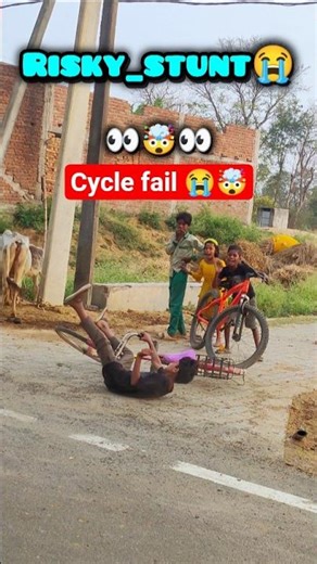 😭 cycle fail 😭 Wrong ! cycle stunt video !#Shorts #cyclestunt #stunt