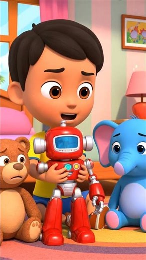 Cute Robot Friend 🤖 | Kids AI Cartoon Short | Fun & Learning Animation