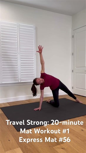 20-min mat workout #pilates #matpilates #travelworkout #hotelworkout #homeworkout #pilatesworkout