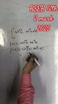 integration 12th BSEB Board 2 mark important questions #math #shorts #view #like