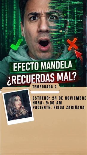 El Grito de la Llorona Podcast on Instagram: "¿Y si la realidad no es como la recuerdas? Miles de personas juran haber visto cosas que nunca existieron… otras aseguran que algo cambió y nadie puede explicarlo. 🧩 Efecto Mandela 🧠 Errores en la Matrix 👁️ Recuerdos colectivos imposibles En este episodio especial, Alain Luna analiza los casos más perturbadores junto a Frida Zariñana. ⚠️ Después de verlo, vas a dudar de tus propios recuerdos. ⏰ Estreno miércoles 9:00 AM 📺 El Grito de la Llorona –