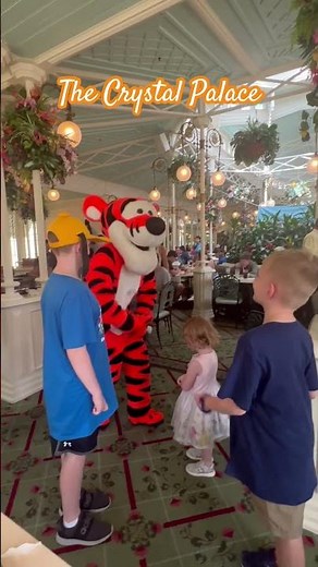 Bouncing with Tigger at Disney’s The Crystal Palace #tigger