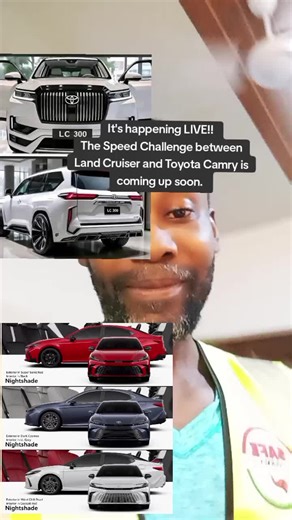 Exciting Speed Challenge: Land Cruiser vs. Toyota Camry