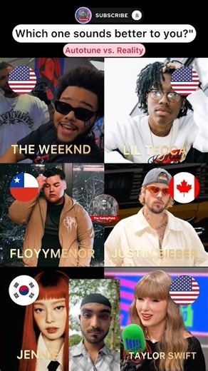 Autotune vs. No Autotune || The Weeknd, Lil Tecca, FloyyMenor, Justin Bieber, JENNIE, Cris MJ