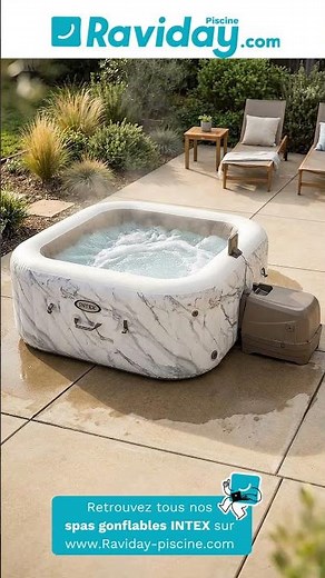 Spa Gonflable Intex PureSpa Calacatta 4 Places | Le luxe à la maison ! 🛁✨| Raviday Piscine