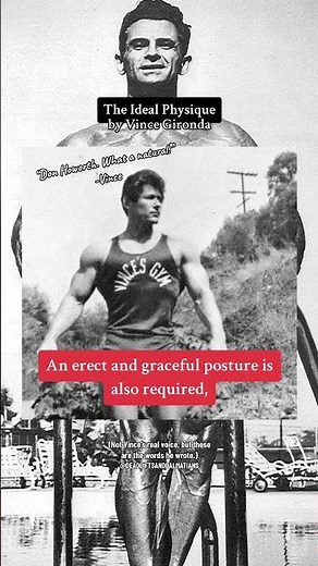 Vince Gironda on the Ideal Male Physique