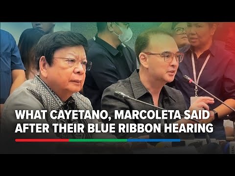 FULL: Cayetano, Marcoleta on Chiz's move, Win as acting SP, their camp's Blue Ribbon hearing