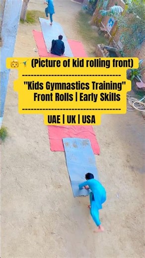 Kids Gymnastics Training | Front Roll Practice for Children | Early Learning (UAE | UK | USA