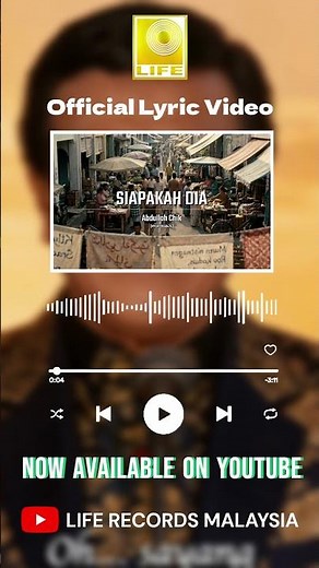 Abdullah Chik – Siapakah Dia | Official Lyric Video | Lagu Melayu Klasik