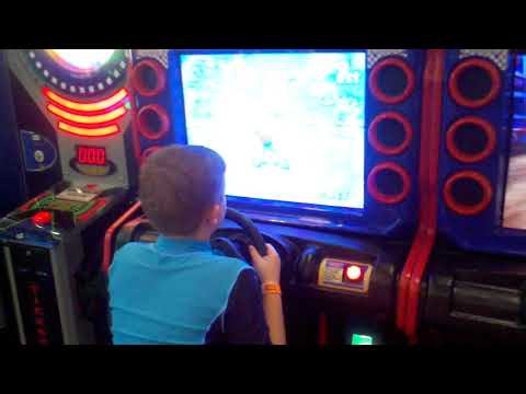 mario kart arcade game at splash lagoon