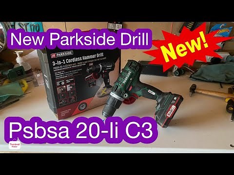 new parkside PSBSA 20-Li C3 cordless drill review + test