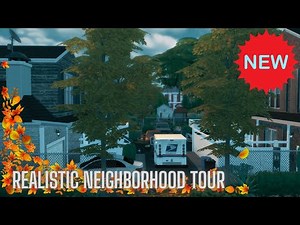 🌸NEW🌸REALISTIC NEIGHBORHOOD AND HOUSE TOUR|| #sims4 #thesims4 #housetour #homedecor #hometour