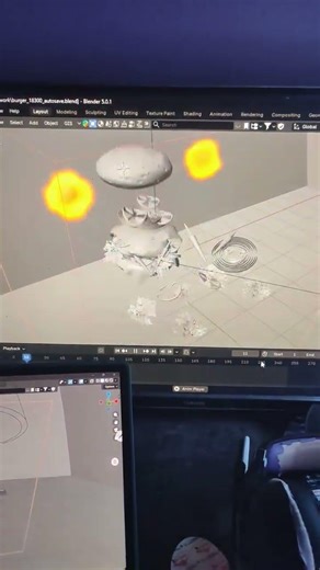 fire 🔥 animation modelling in blender