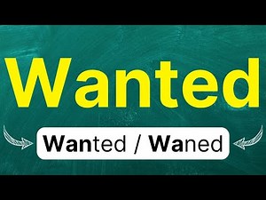 Cómo pronunciar: 'Wanted' 'Quería' 'Buscado' en inglés Americano con ejemplos