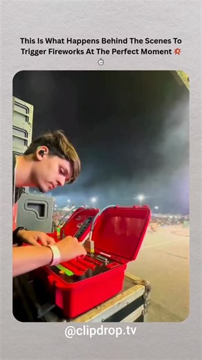 clipedrop.tv on Instagram: "Most people think fireworks are triggered manually or wirelessly from afar — but behind the scenes, the process is far more technical and precise. 🎛️🔥 Each effect is launched through a professional pyrotechnic control system, where a technician operates a hard-wired firing panel connected to electric igniters known as e-matches. These systems deliver split-second electrical signals, igniting charges in exact sequences perfectly synchronized with music, lighting cues