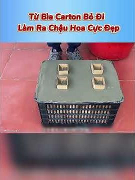 Making Flower Pots from Cardboard #creative #diy #education