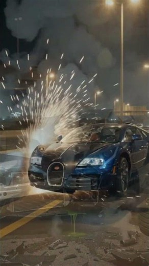 Unbelievable AI Supercar Crashes! Looks So Real #Shorts