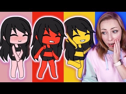 MY SKIN COLOR CHANGES WITH MY EMOTION GACHA