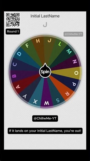 #10 Initial Last Name Wheel Spinner Round 1. Are You Still or Out? ❤️