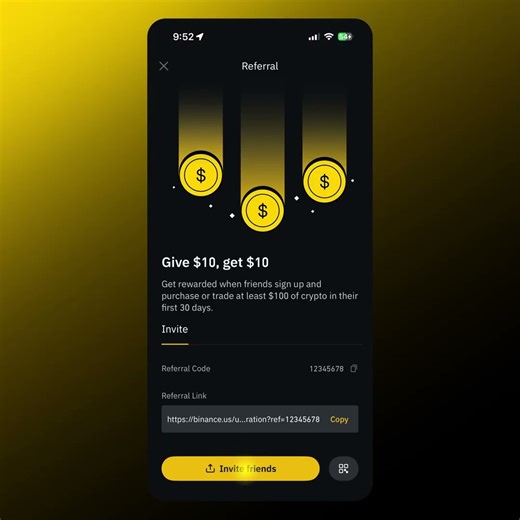 Give $10, get $10 Referral Program | Binance.US