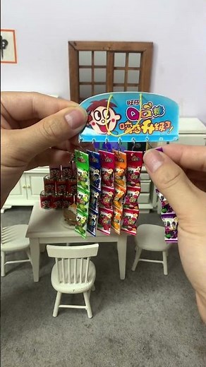 迷你厨房最小旺仔QQ糖 #迷你厨房 #迷你食玩 #微缩场景