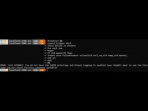 you do not have SUPER privileges and binary logging enabled problem solved in mysql | Error 1419