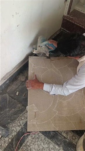 Wall Tiles installation ♥️ Tiles Cutting Chemical Tiles install BS Contractor #shorts #tiles #tile