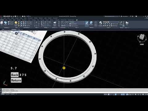 AutoCAD : How to draw a pipe and flange