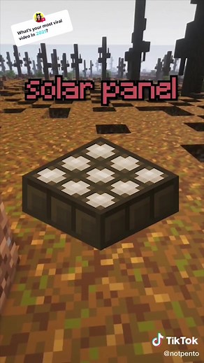 #answer to @im_siowei My most viral video in 2021 was about solar panels in Minecraft! #minecraft #mcyt #fyp