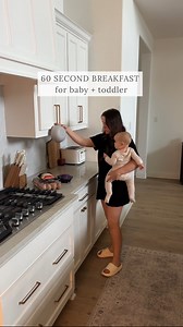 easy breakfast for baby toddler 🍳 this is such a go-to around here because of how quick they are! I use eggs, cheese, and whatever veggies we have on hand. The mini waffle maker is under $10, heats up so quick, and is the perfect portion size for babies and toddlers. Comment “waffle” if you want the details sent your way! 💌 MINI EGG WAFFLES: Eggs Cheese Any toppings: spinach, mushrooms, tomatoes, sausage, anything you want! Add to waffle iron when light is green, when the light turns off it’s 