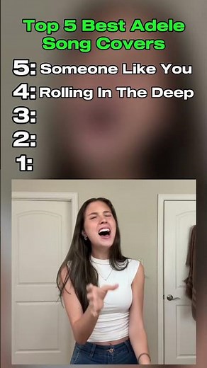 Top 5 Best Adele Song Covers | #top5 #shorts #singing #music #adele