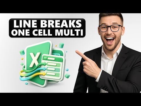 EXCEL Multiple Lines in ONE CELL: Line Breaks Step by Step