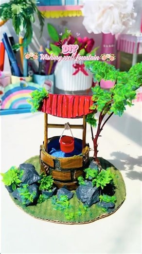 DIY wishing well fountain ⛲️ #diy #craft #thehandmadens #handmade #handmade #craftideas