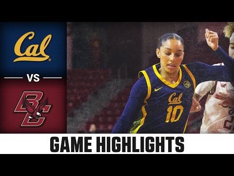 Cal vs. Boston College Highlights | 2025-26 ACC Women's Basketball