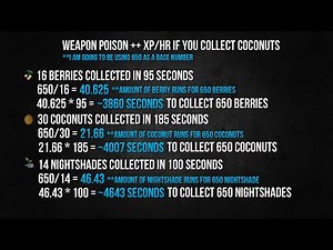 [OSRS] Is It Worth Making Weapon Poison++ On Ironman? (Includes A LOT of Useful Calcs)