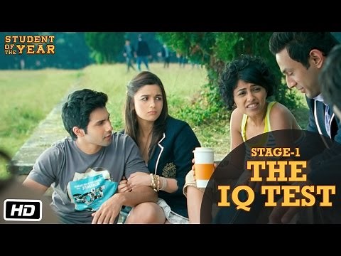 Stage 1: The IQ Test - Student Of The Year | Sidharth Malhotra, Alia Bhatt & Varun Dhawan