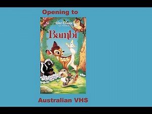 Opening to Bambi Australian VHS