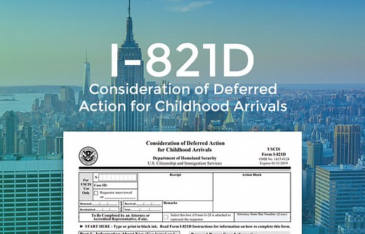 Form I-821D | Consideration of Deferred Action for Childhood Arrivals | USA-immigrations.com
