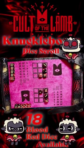 Personalized Cult of the Lamb Knucklebones Game Board on Our Double-sided Dice Scroll - Etsy