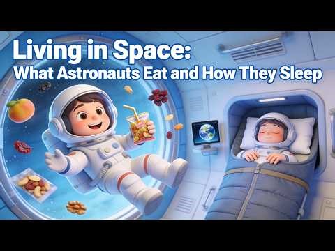 Living in Space What Astronauts Eat and How They Sleep (6 Minutes)