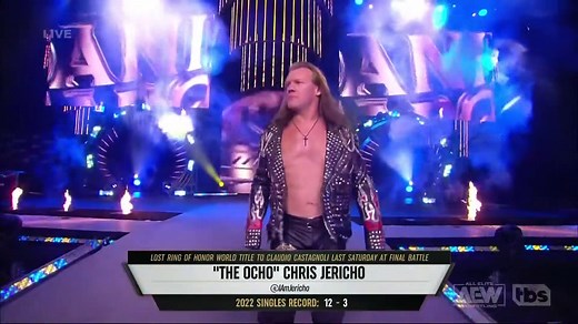 Chris Jericho Entrance: AEW Dynamite Winter Is Coming 2022