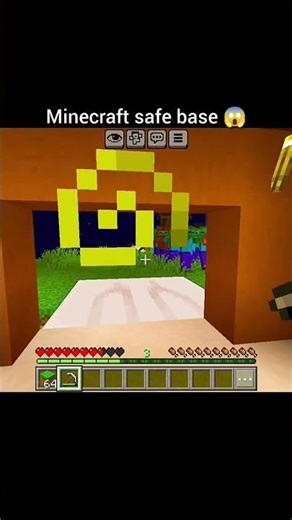 minecraft safe base 😱 #memes #myworld #gameplay