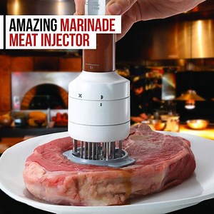 Perfect for intensifying the flavor of BBQ, roasts, steaks, chicken, turkey and more! 🥩🍢 Over 42% OFF! Limited Time Only Worldwide Shipping! ✈️ Order here >>> https://www.stuffnice.com/MarinadeMeatInjector Over 50 pieces sold for the first 4 hours! 🔥 | Stuff Nice