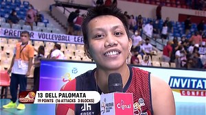 Dell Palomata stamping her class as one of the top middle blockers of the PVL Invitational! #PVLonOneSports #TheHeartOfVolleyball | One Sports