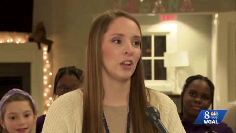 'The Voice' contestant Kayleigh Clark visits with students at Milton Hershey School