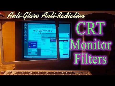 CRT Monitor Anti-Glare, Anti-Radiation Filters. Unboxing and Usage with Retro Computers