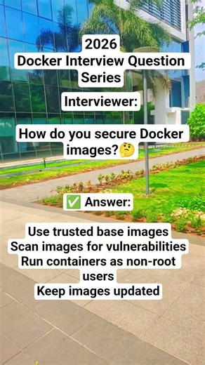 How to Secure Docker Images? | Docker Interview Question #shorts