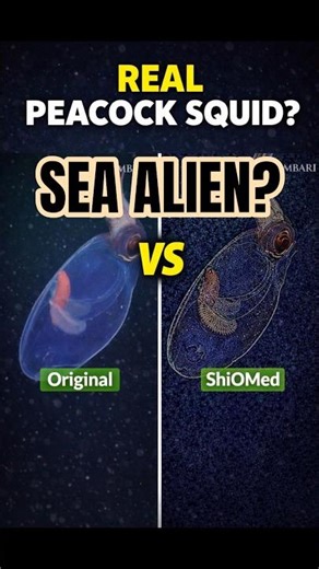 This Deep-Sea Squid Looks Like AI… But It’s Real! #clarity #ocean #viral