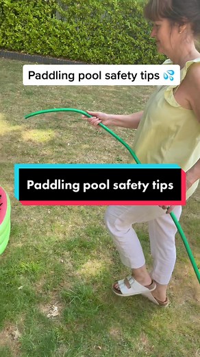 Paddling pool safety tips - how to keep babies and toddlers safe ✅ #paddlingpool #babytiktok #toddlersafety #learnontiktok #mumsoftiktok #parentsoftiktok #ukheatwave #babysafety